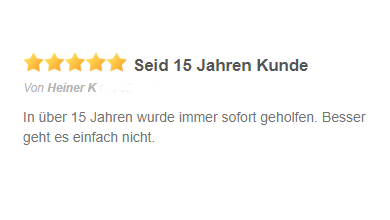 Bewertung von Heiner K.