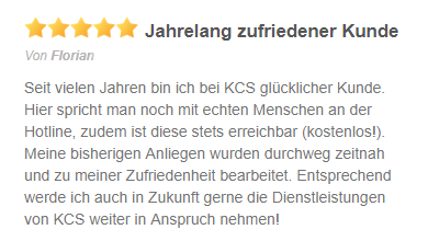 Bewertung von Florian